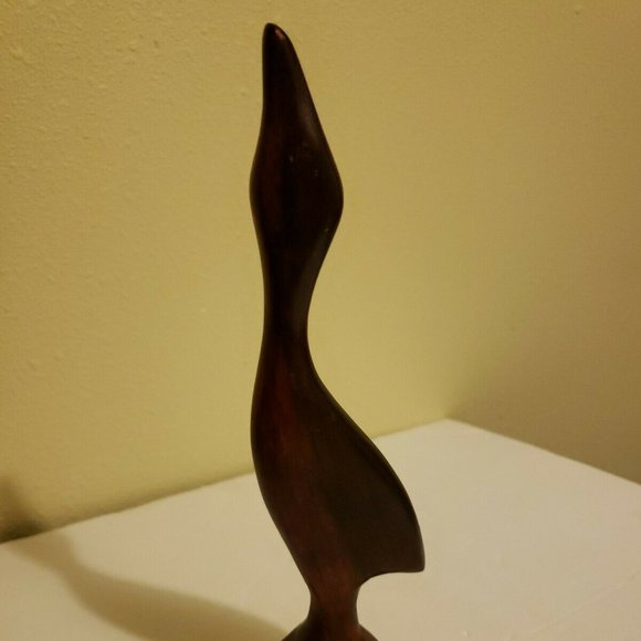 Wooden Handcrafted Medium Standing Duck Decorative - Picture 1 of 8